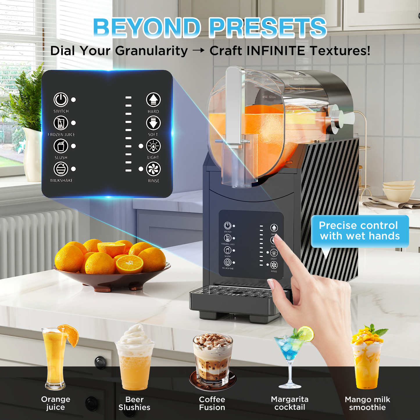 Slushie Machine,Frozen Drink & Slushy Machine for Home,Frozen Drink Mix Maker